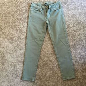 American Eagle Outfitters Women's Straight Leg Jeans - Light Green